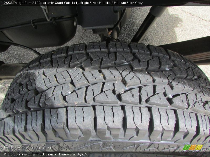 Bright Silver Metallic / Medium Slate Gray 2008 Dodge Ram 2500 Laramie Quad Cab 4x4