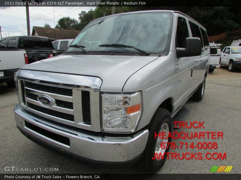 Ingot Silver Metallic / Medium Flint 2011 Ford E Series Van E350 XLT Passenger