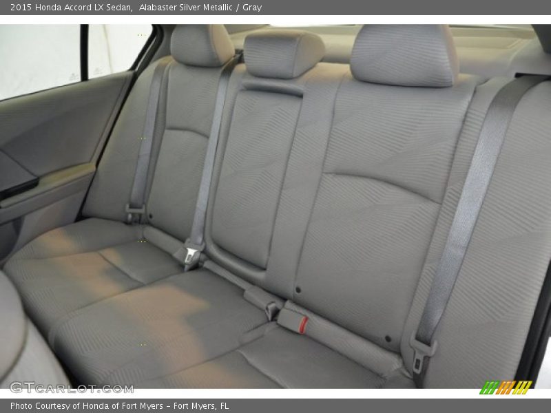 Alabaster Silver Metallic / Gray 2015 Honda Accord LX Sedan