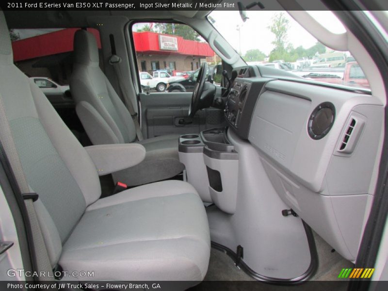 Ingot Silver Metallic / Medium Flint 2011 Ford E Series Van E350 XLT Passenger