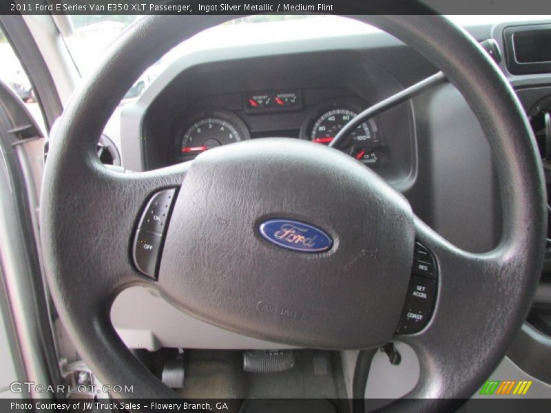 Ingot Silver Metallic / Medium Flint 2011 Ford E Series Van E350 XLT Passenger
