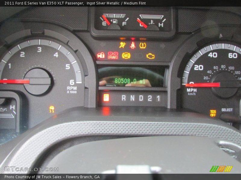 Ingot Silver Metallic / Medium Flint 2011 Ford E Series Van E350 XLT Passenger