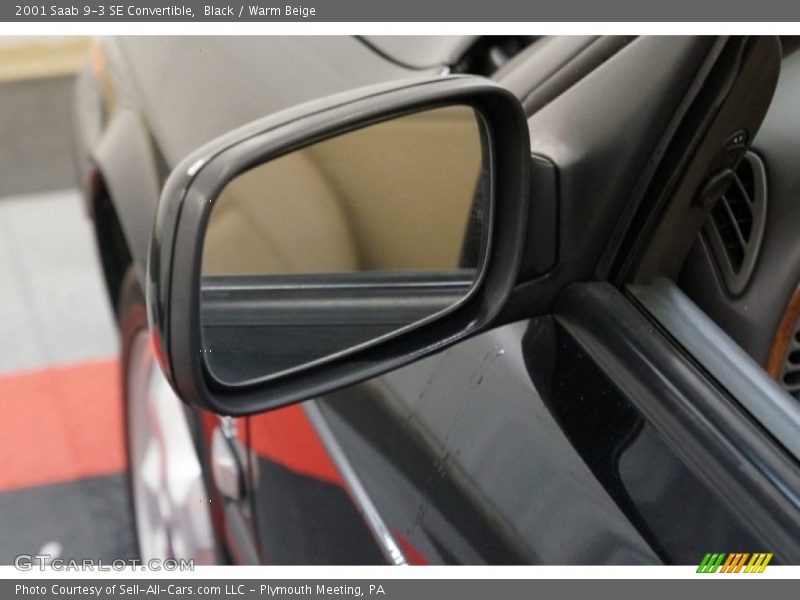 Black / Warm Beige 2001 Saab 9-3 SE Convertible