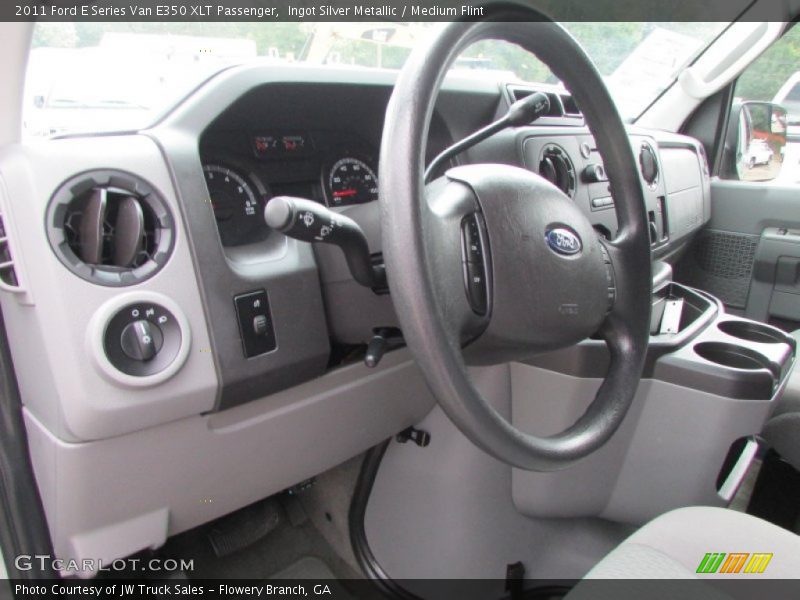 Ingot Silver Metallic / Medium Flint 2011 Ford E Series Van E350 XLT Passenger