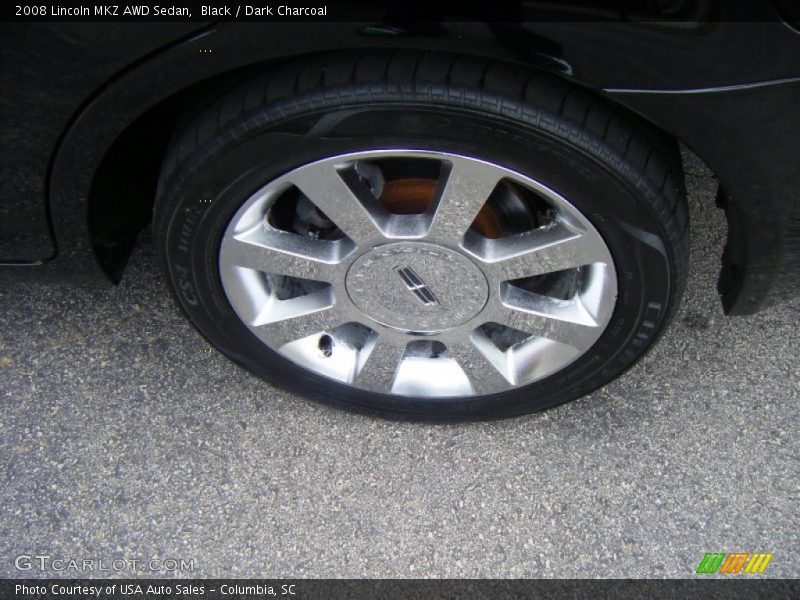 Black / Dark Charcoal 2008 Lincoln MKZ AWD Sedan
