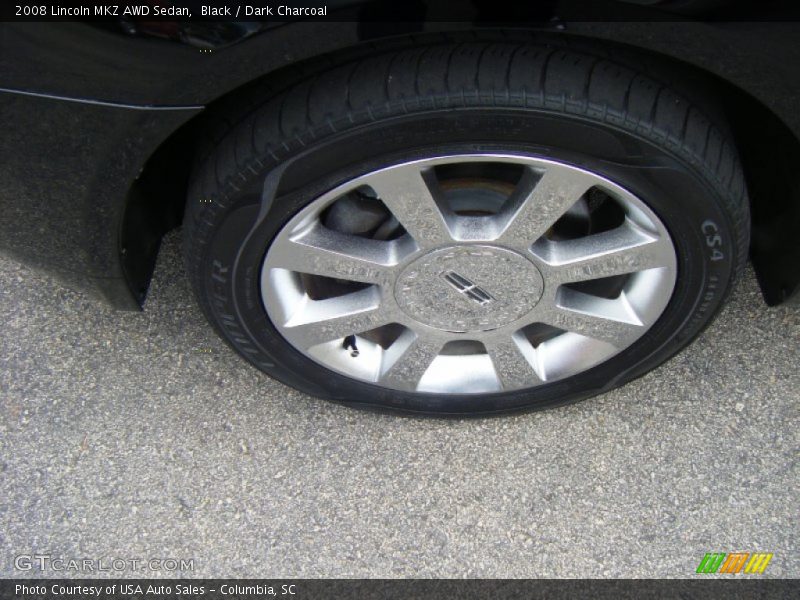 Black / Dark Charcoal 2008 Lincoln MKZ AWD Sedan