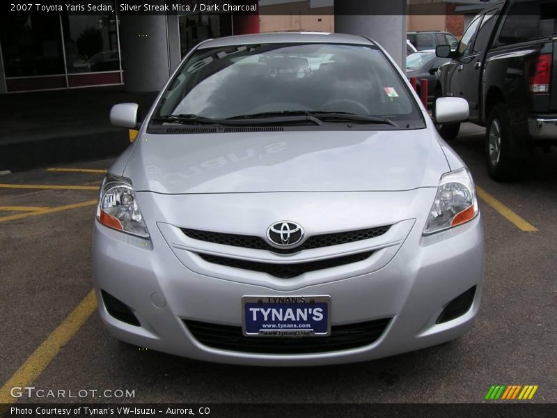 Silver Streak Mica / Dark Charcoal 2007 Toyota Yaris Sedan