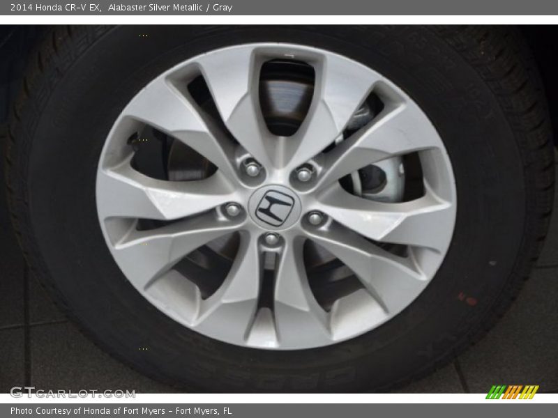 Alabaster Silver Metallic / Gray 2014 Honda CR-V EX