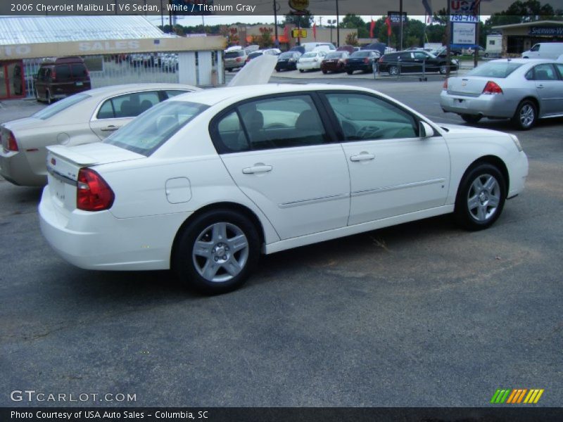 White / Titanium Gray 2006 Chevrolet Malibu LT V6 Sedan