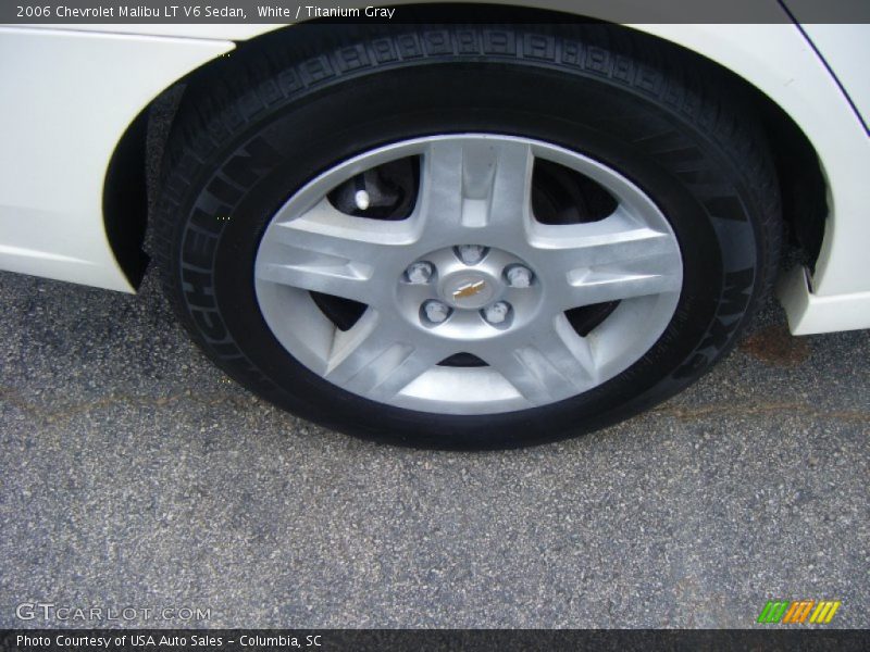 White / Titanium Gray 2006 Chevrolet Malibu LT V6 Sedan
