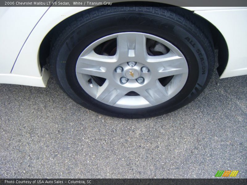 White / Titanium Gray 2006 Chevrolet Malibu LT V6 Sedan