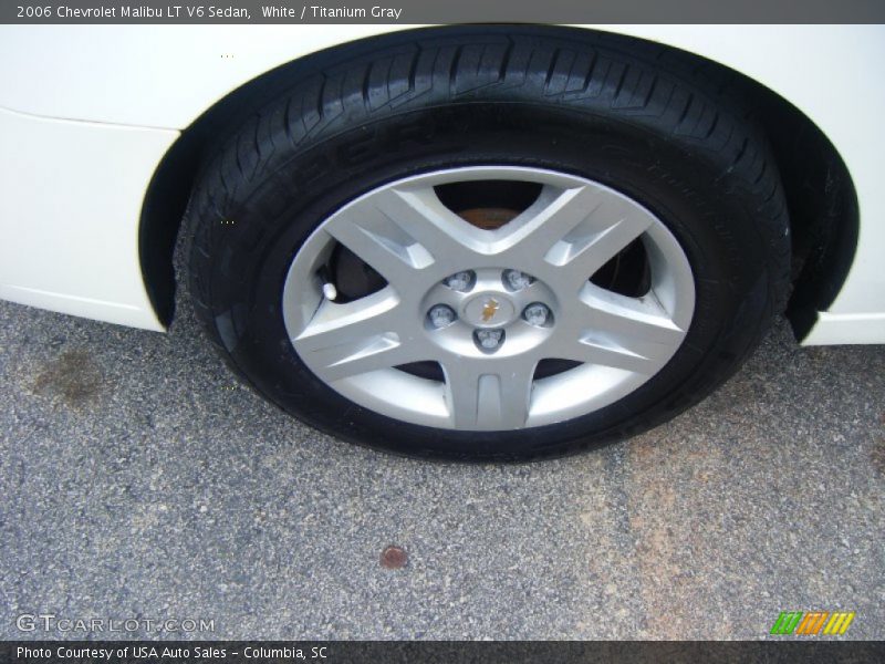White / Titanium Gray 2006 Chevrolet Malibu LT V6 Sedan