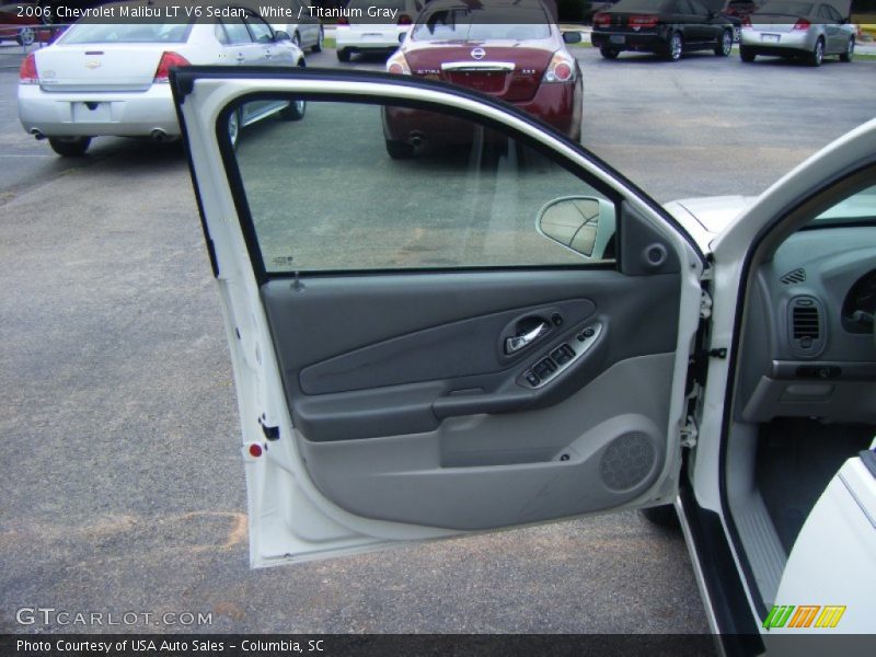 White / Titanium Gray 2006 Chevrolet Malibu LT V6 Sedan
