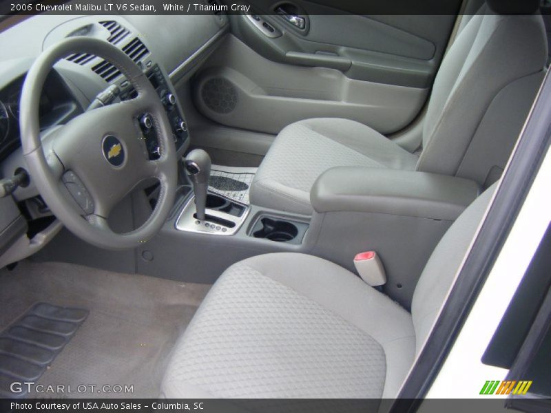 White / Titanium Gray 2006 Chevrolet Malibu LT V6 Sedan