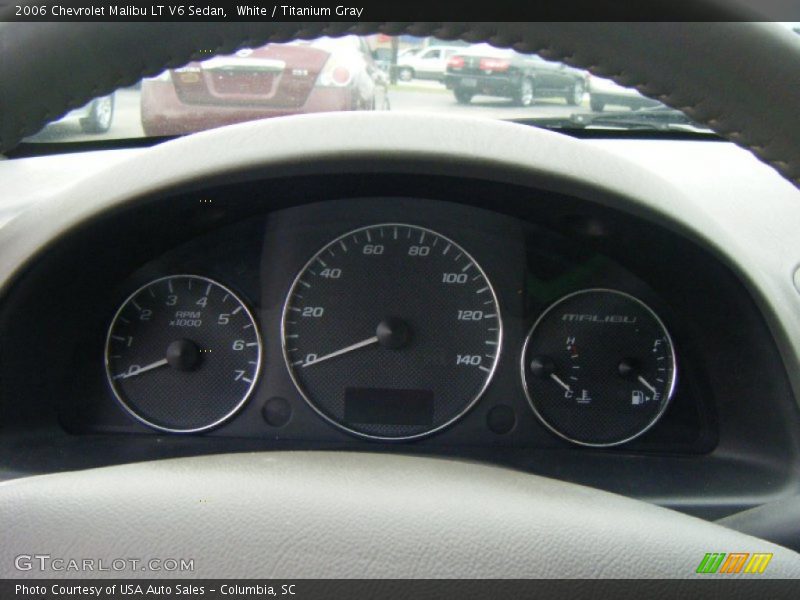 White / Titanium Gray 2006 Chevrolet Malibu LT V6 Sedan