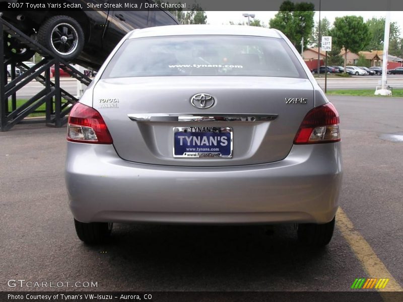 Silver Streak Mica / Dark Charcoal 2007 Toyota Yaris Sedan