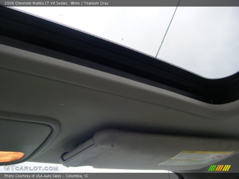 White / Titanium Gray 2006 Chevrolet Malibu LT V6 Sedan