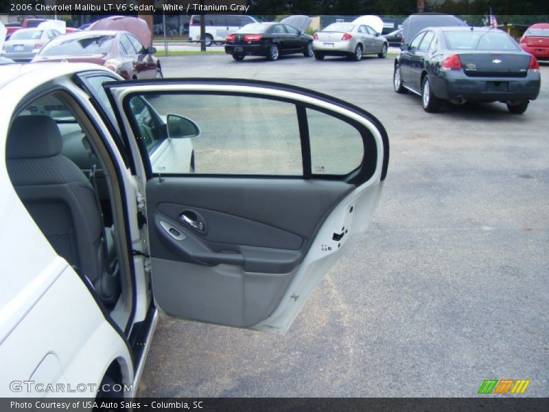 White / Titanium Gray 2006 Chevrolet Malibu LT V6 Sedan