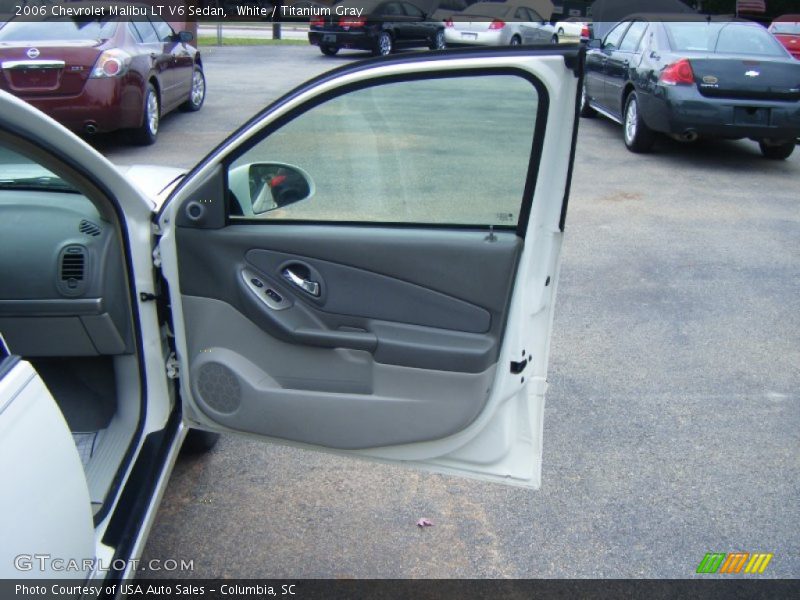 White / Titanium Gray 2006 Chevrolet Malibu LT V6 Sedan