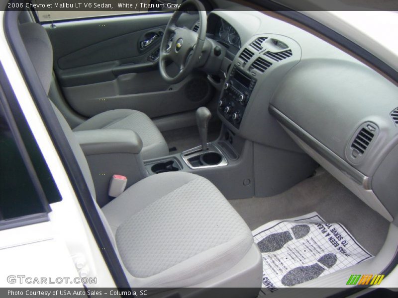 White / Titanium Gray 2006 Chevrolet Malibu LT V6 Sedan