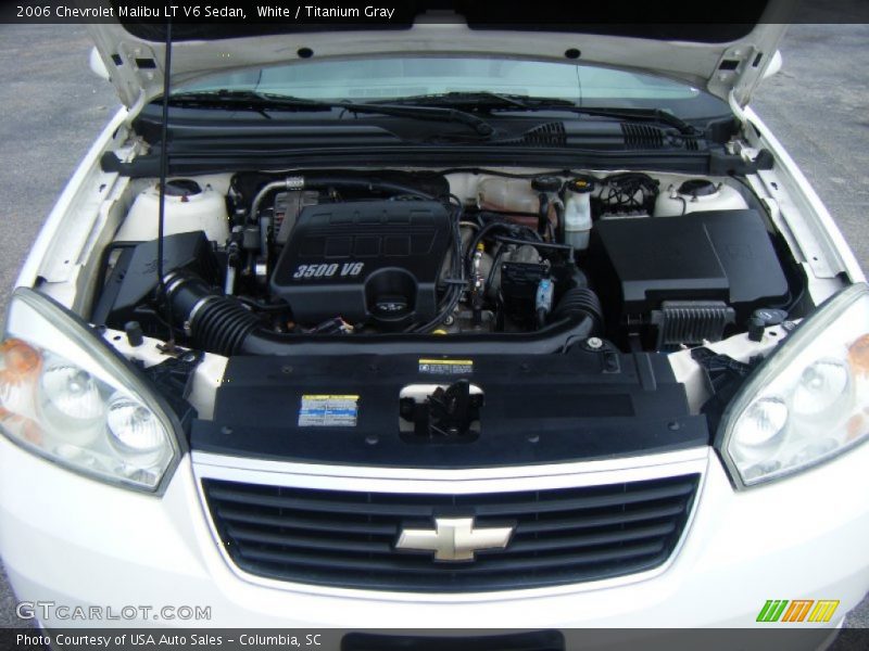 White / Titanium Gray 2006 Chevrolet Malibu LT V6 Sedan