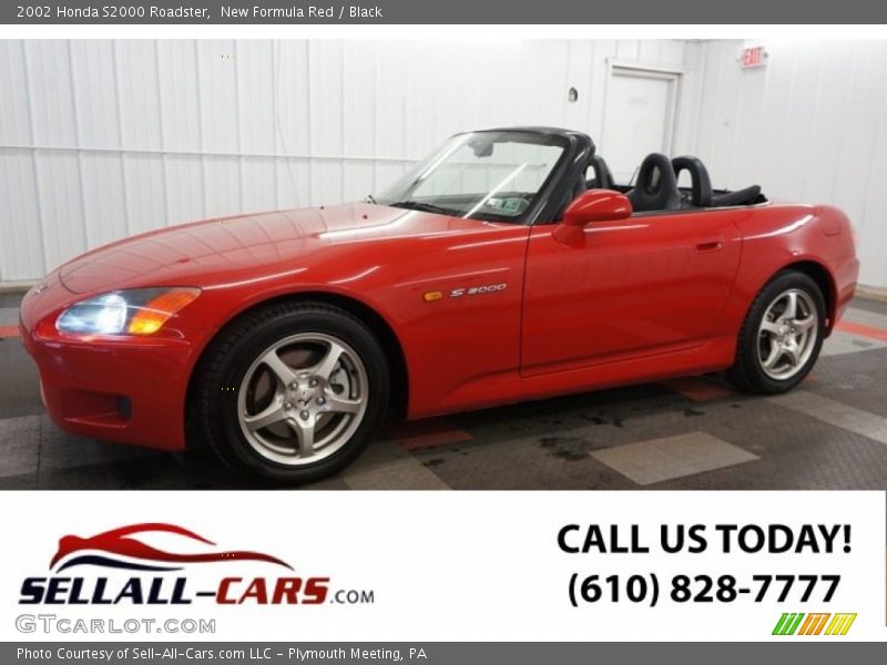 New Formula Red / Black 2002 Honda S2000 Roadster