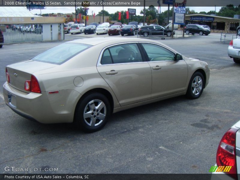 Sandstone Metallic / Cocoa/Cashmere Beige 2008 Chevrolet Malibu LS Sedan