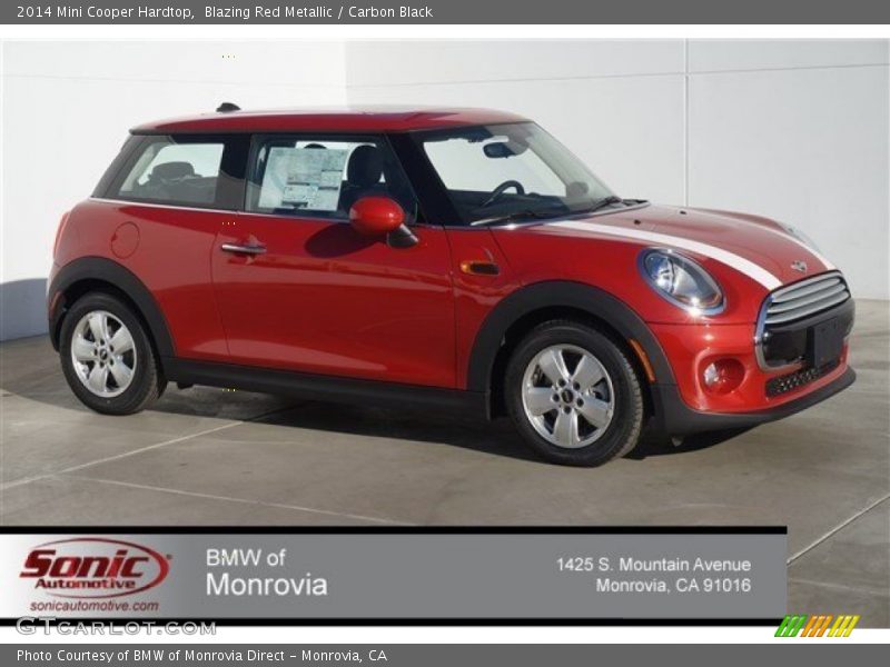 Blazing Red Metallic / Carbon Black 2014 Mini Cooper Hardtop