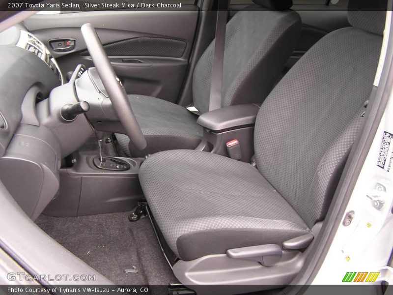 Silver Streak Mica / Dark Charcoal 2007 Toyota Yaris Sedan
