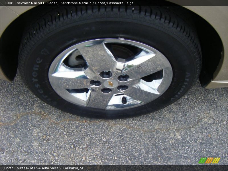 Sandstone Metallic / Cocoa/Cashmere Beige 2008 Chevrolet Malibu LS Sedan