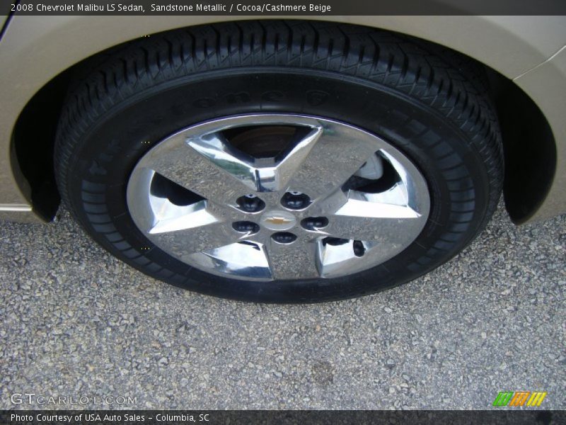 Sandstone Metallic / Cocoa/Cashmere Beige 2008 Chevrolet Malibu LS Sedan