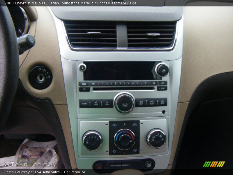 Sandstone Metallic / Cocoa/Cashmere Beige 2008 Chevrolet Malibu LS Sedan