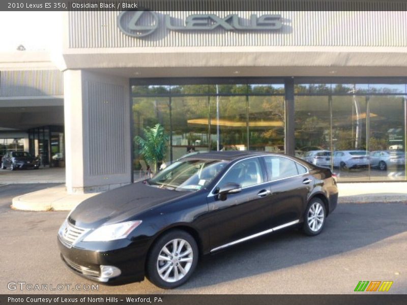 Obsidian Black / Black 2010 Lexus ES 350