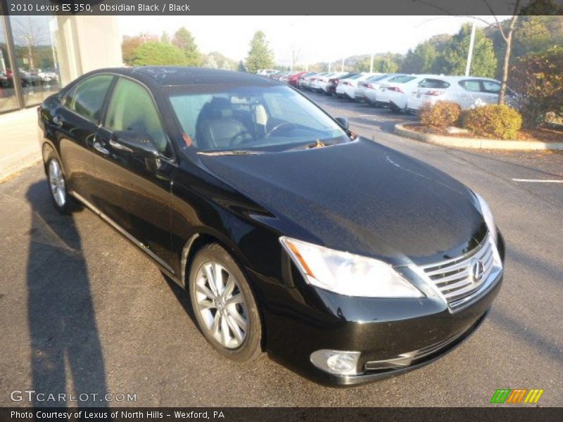 Obsidian Black / Black 2010 Lexus ES 350