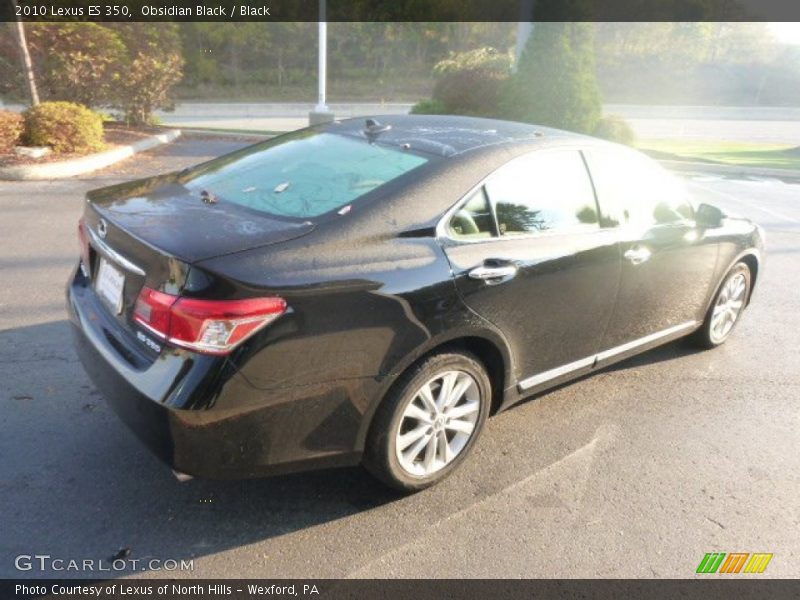 Obsidian Black / Black 2010 Lexus ES 350