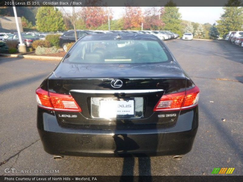 Obsidian Black / Black 2010 Lexus ES 350