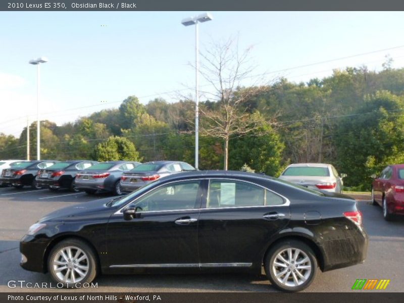 Obsidian Black / Black 2010 Lexus ES 350