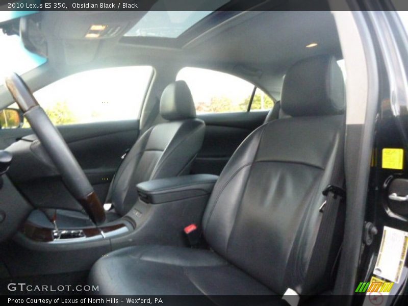 Obsidian Black / Black 2010 Lexus ES 350