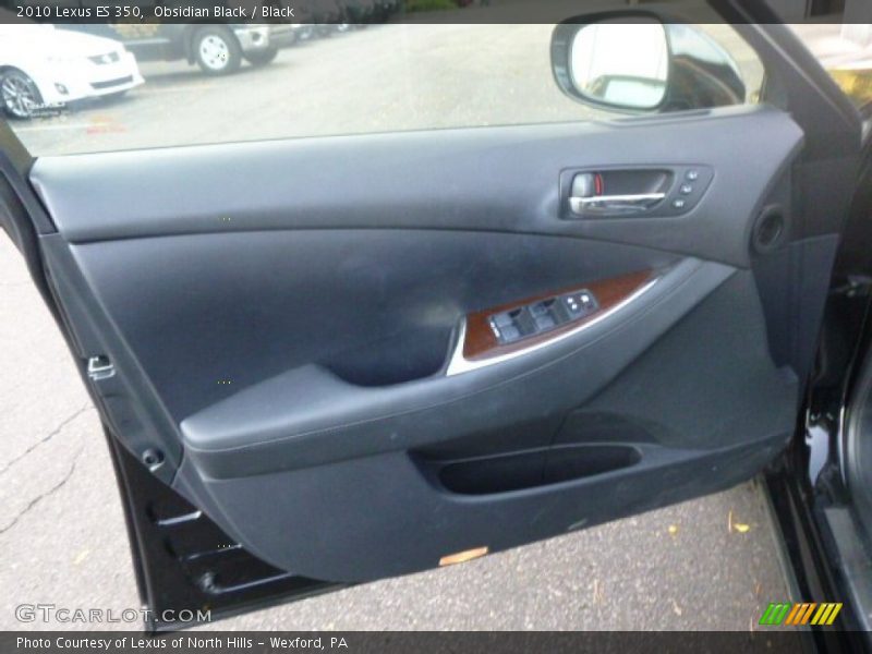 Obsidian Black / Black 2010 Lexus ES 350