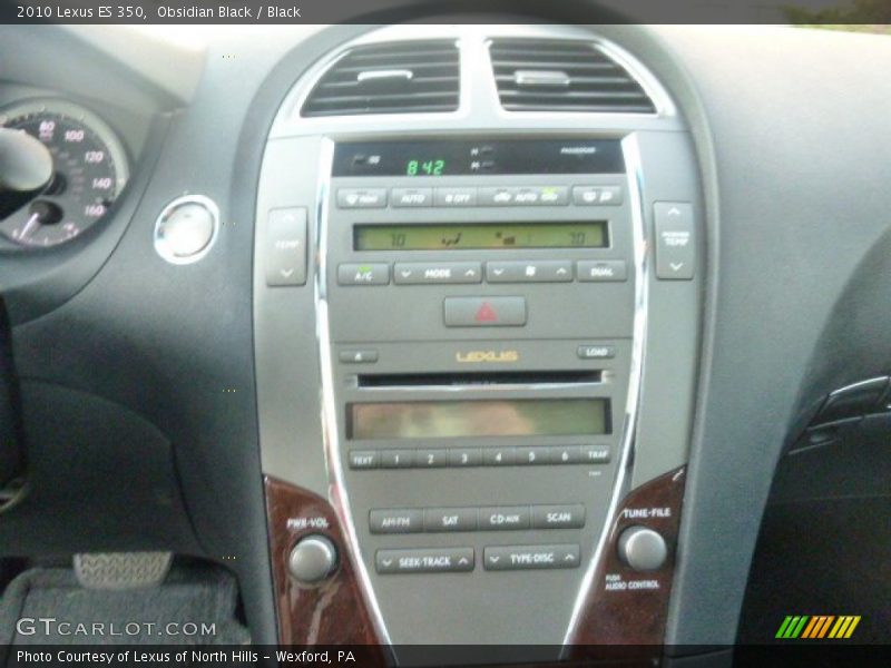 Obsidian Black / Black 2010 Lexus ES 350