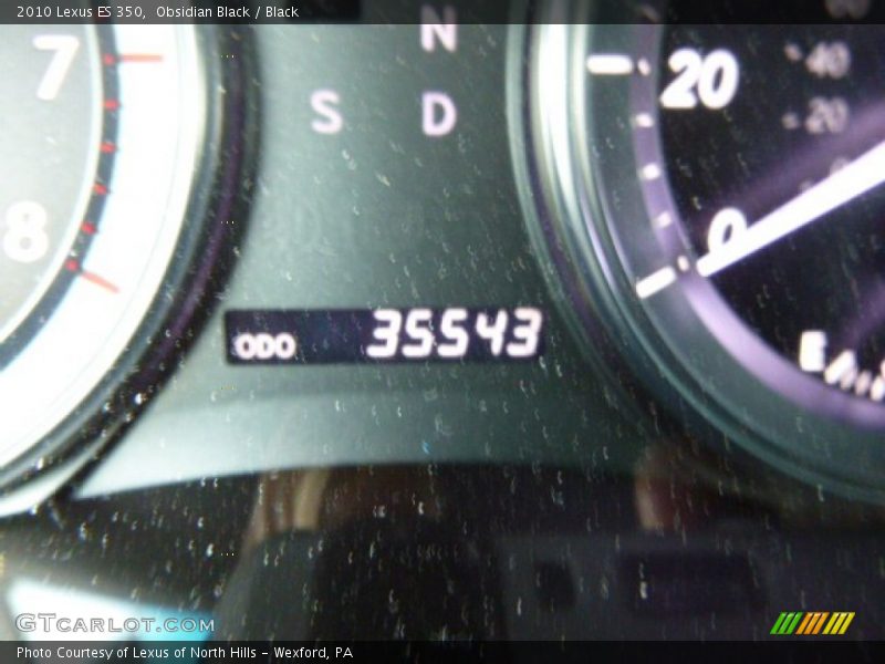 Obsidian Black / Black 2010 Lexus ES 350