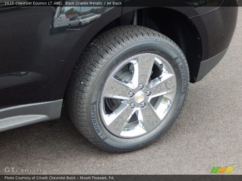 Black Granite Metallic / Jet Black 2015 Chevrolet Equinox LT AWD