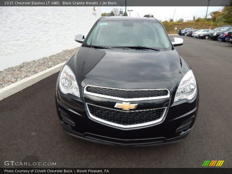 Black Granite Metallic / Jet Black 2015 Chevrolet Equinox LT AWD