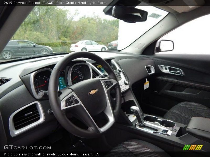 Black Granite Metallic / Jet Black 2015 Chevrolet Equinox LT AWD