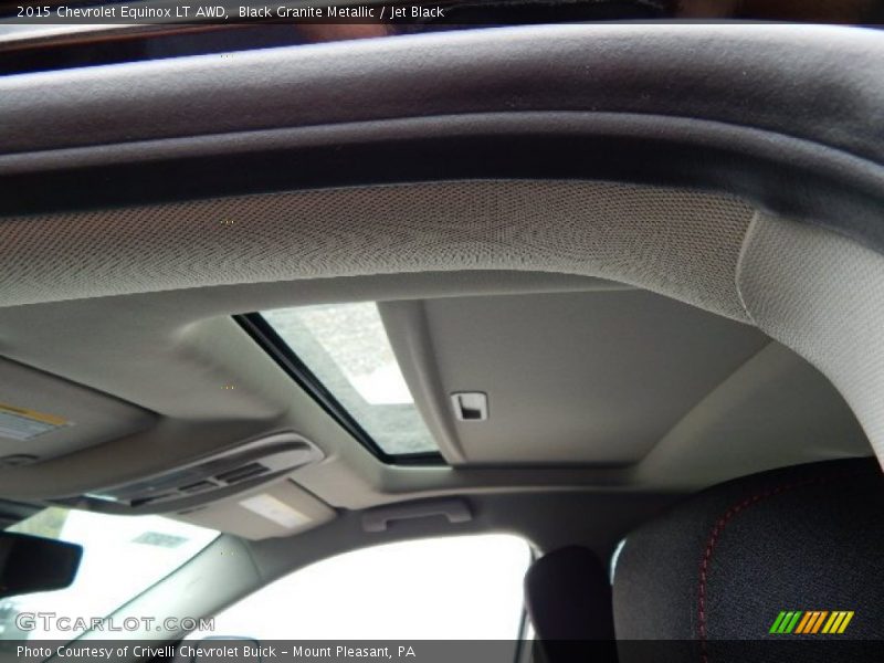 Black Granite Metallic / Jet Black 2015 Chevrolet Equinox LT AWD