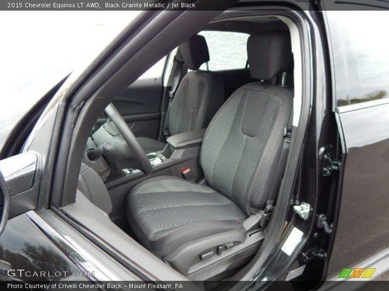 Black Granite Metallic / Jet Black 2015 Chevrolet Equinox LT AWD