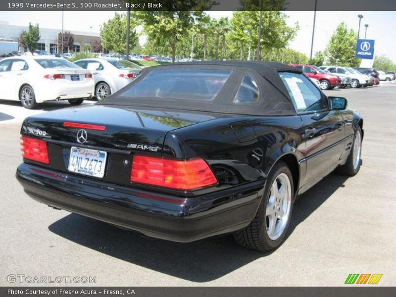 Black / Black 1998 Mercedes-Benz SL 500 Roadster