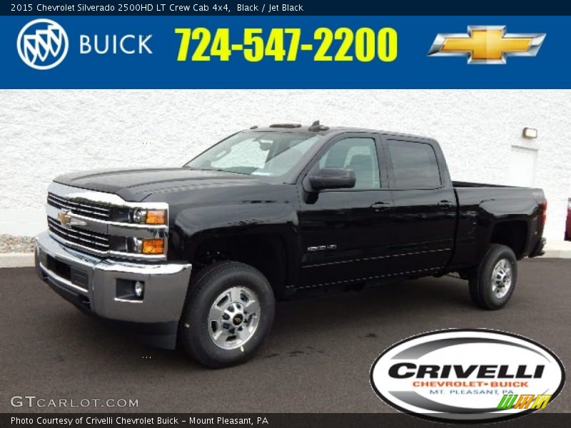 Black / Jet Black 2015 Chevrolet Silverado 2500HD LT Crew Cab 4x4