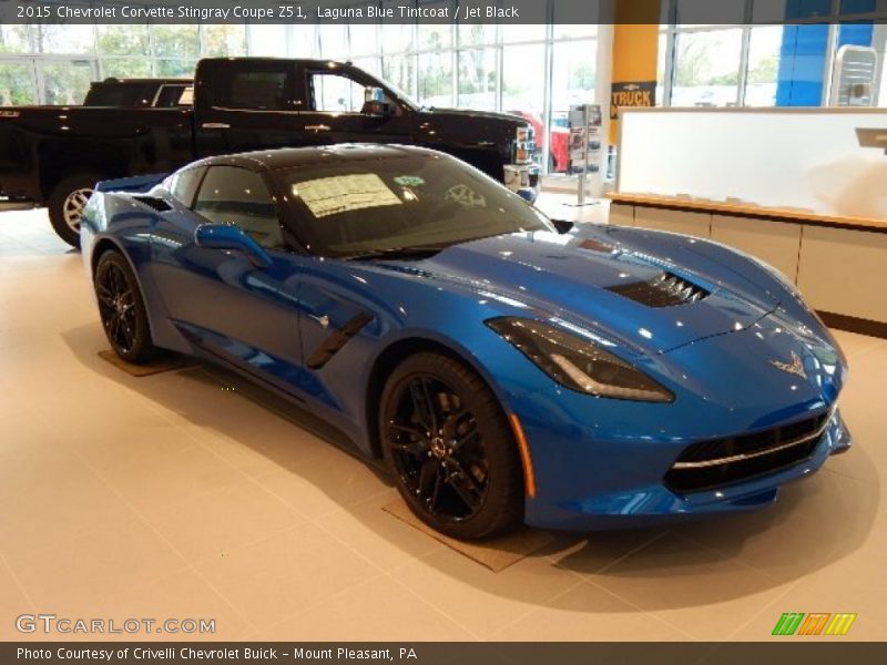 Laguna Blue Tintcoat / Jet Black 2015 Chevrolet Corvette Stingray Coupe Z51