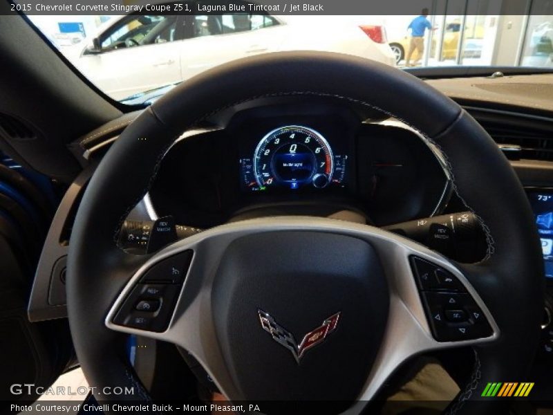 Laguna Blue Tintcoat / Jet Black 2015 Chevrolet Corvette Stingray Coupe Z51